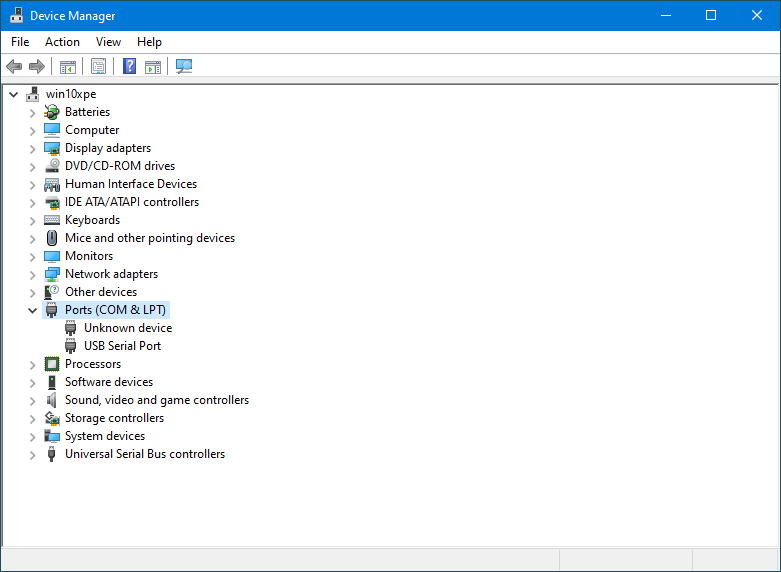 [Windows PE Device Manager]