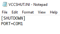 [Shutdown Utility Configuration]
